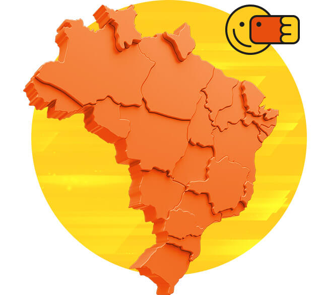Área de cobertura do Sulmóvel, todo o Brasil
