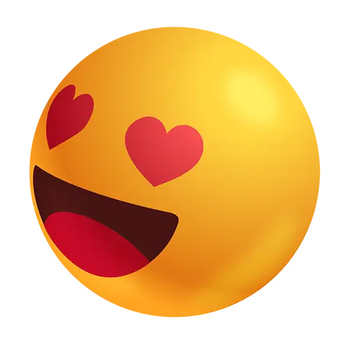 Emoji olhos com corações 2 Sulnet internet fíbra com os melhores benefícios